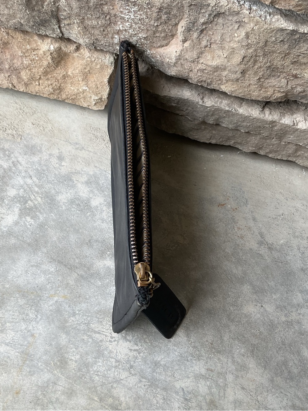 Vintage Coach Black Leather Skinny Mini Case - Picture 3 of 6
